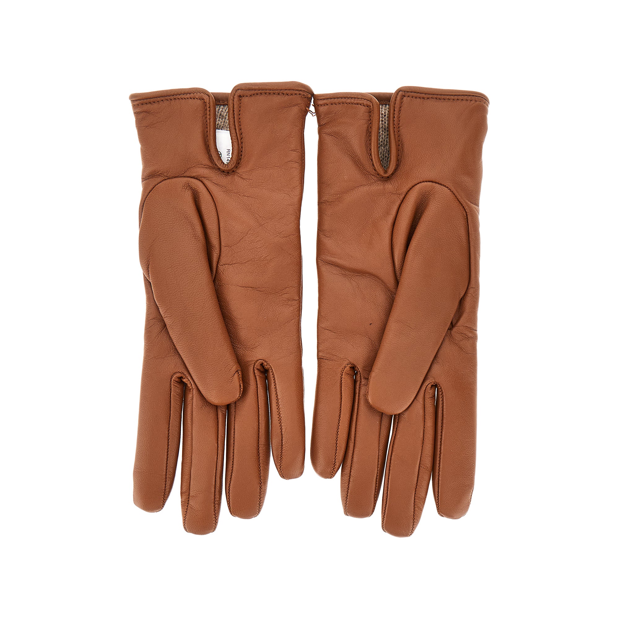 Guanti in pelle con logo