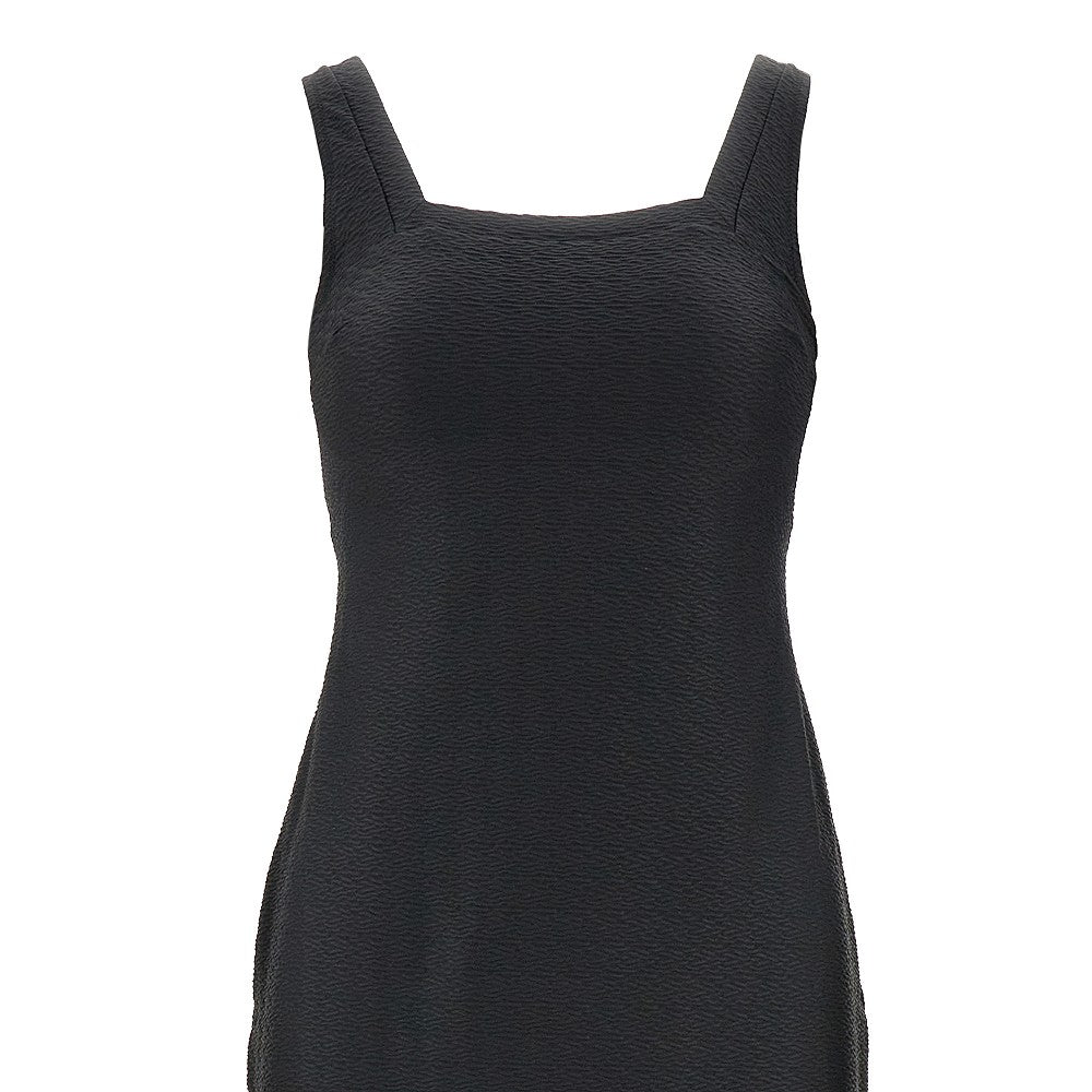 Embossed Lycra beachwear mini dress