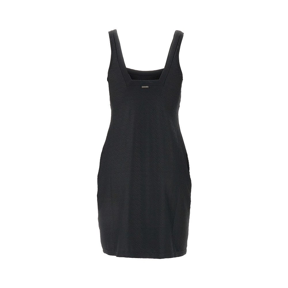 Embossed Lycra beachwear mini dress