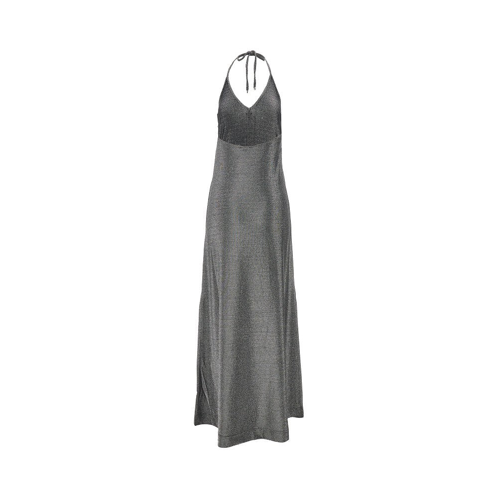 Abito lungo in jersey lurex