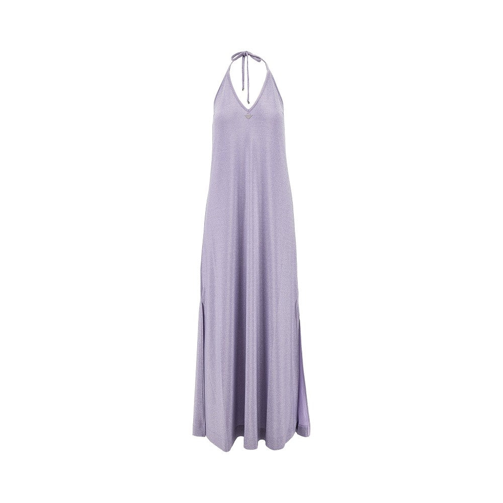 Lurex jersey long dress