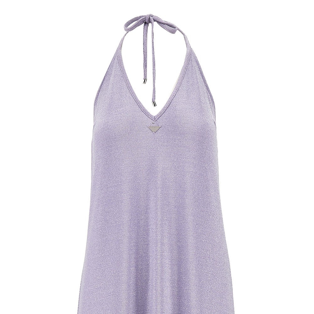 Lurex jersey long dress