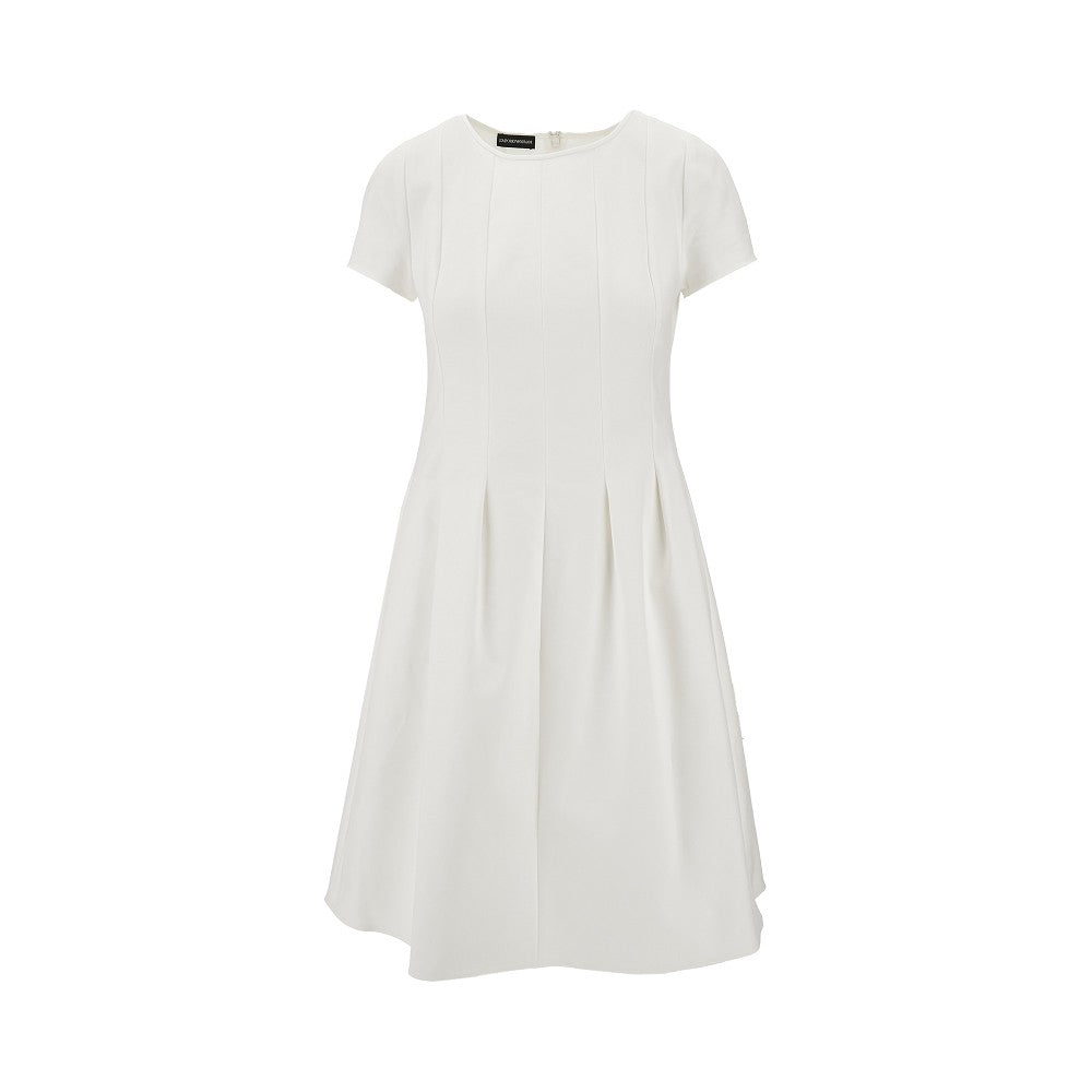 Mini abito in misto cotone couture