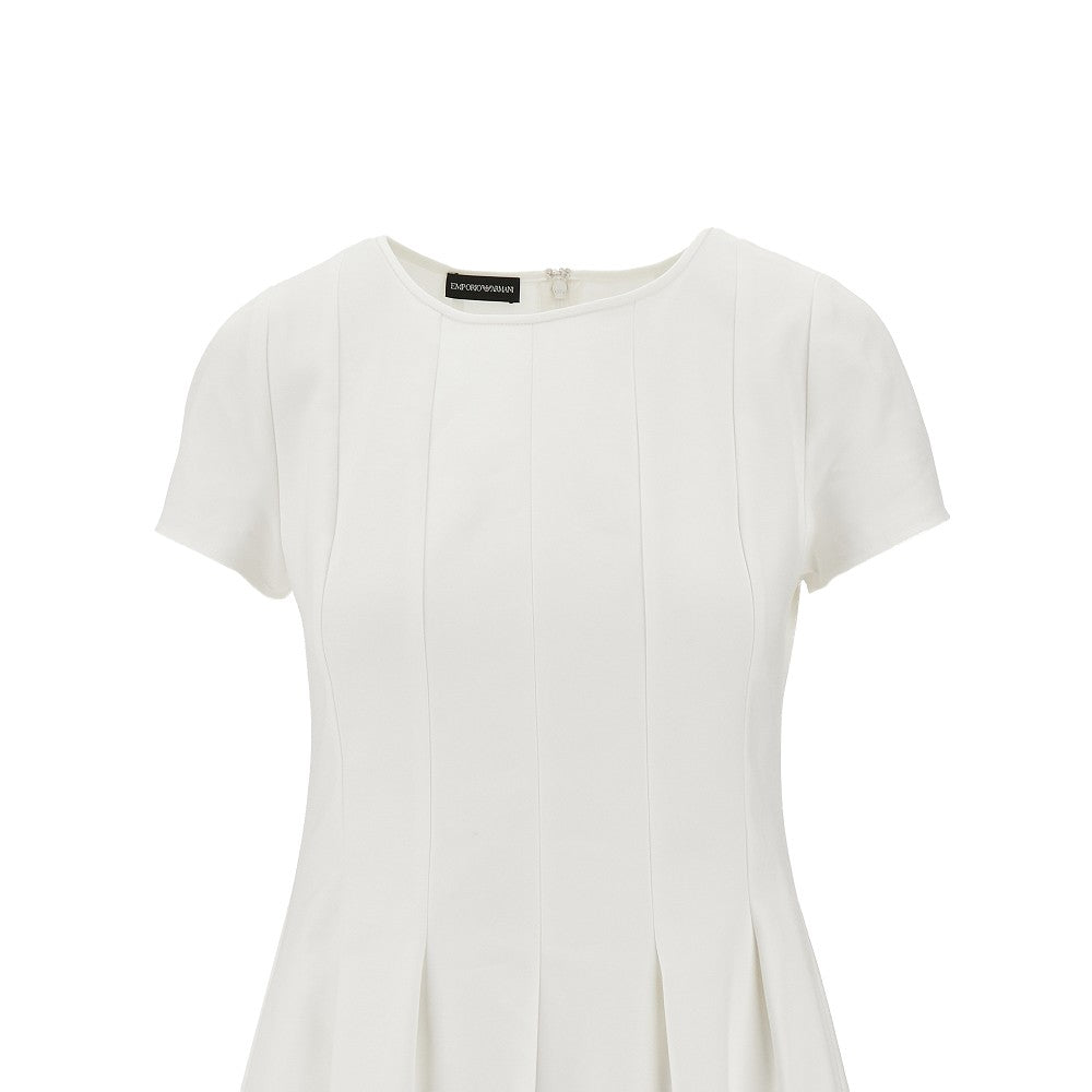 Mini abito in misto cotone couture