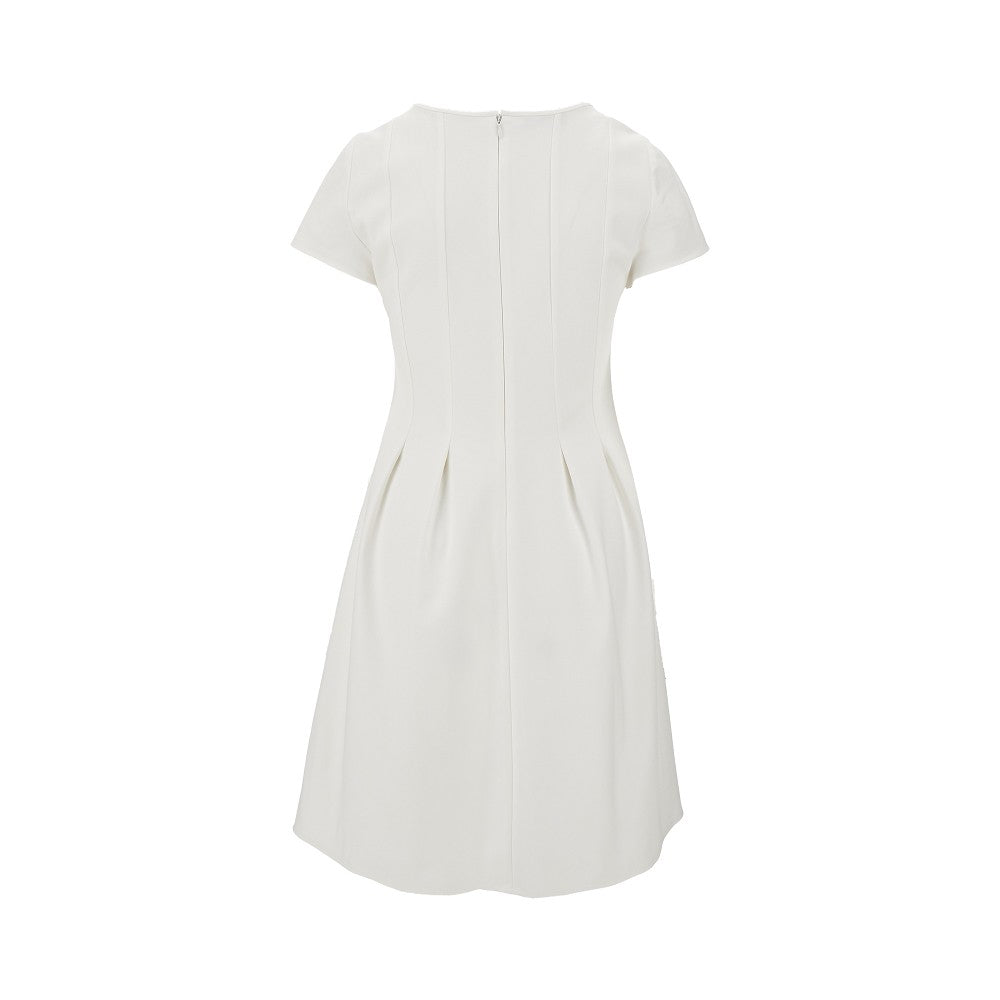 Mini abito in misto cotone couture