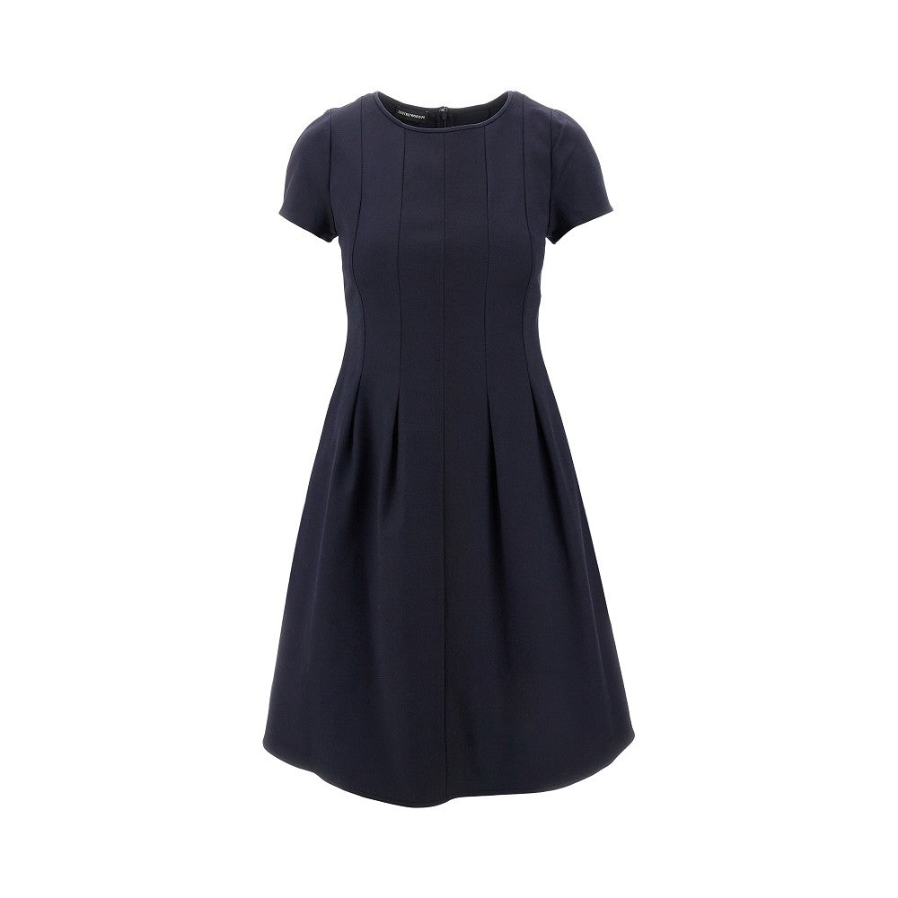 Mini abito in misto cotone couture