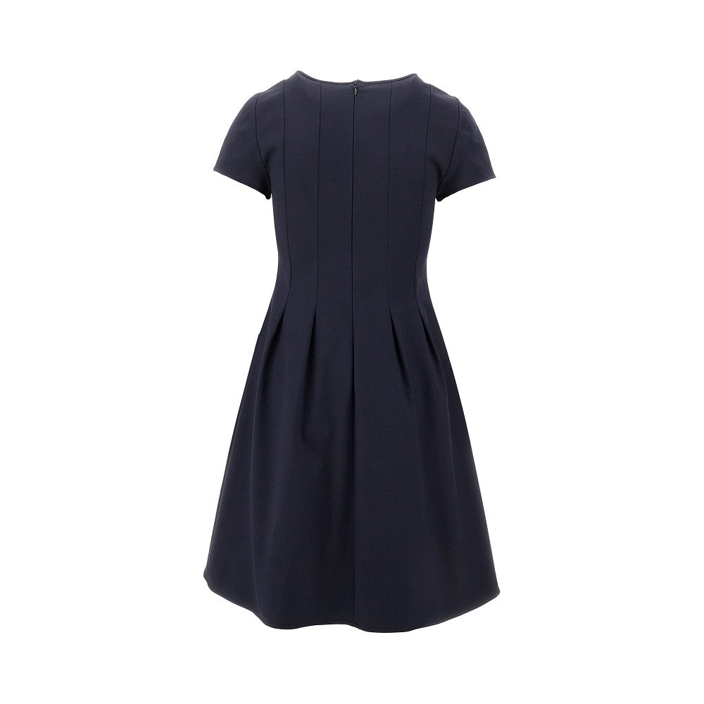 Mini abito in misto cotone couture