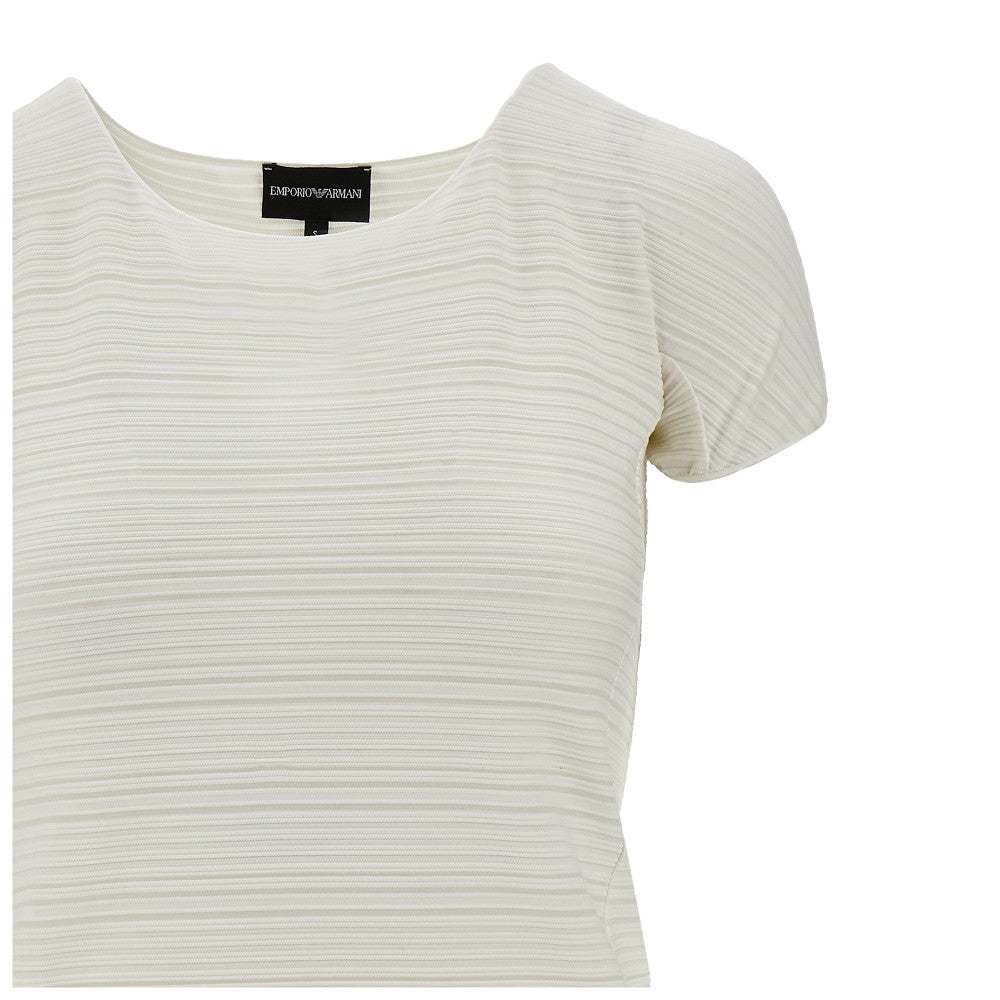 T-shirt in jersey stretch jacquard