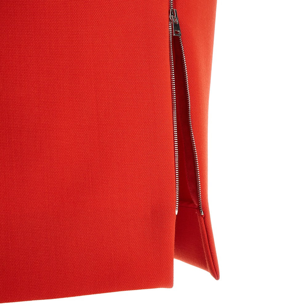Fitted T-shirt dress with back zip
