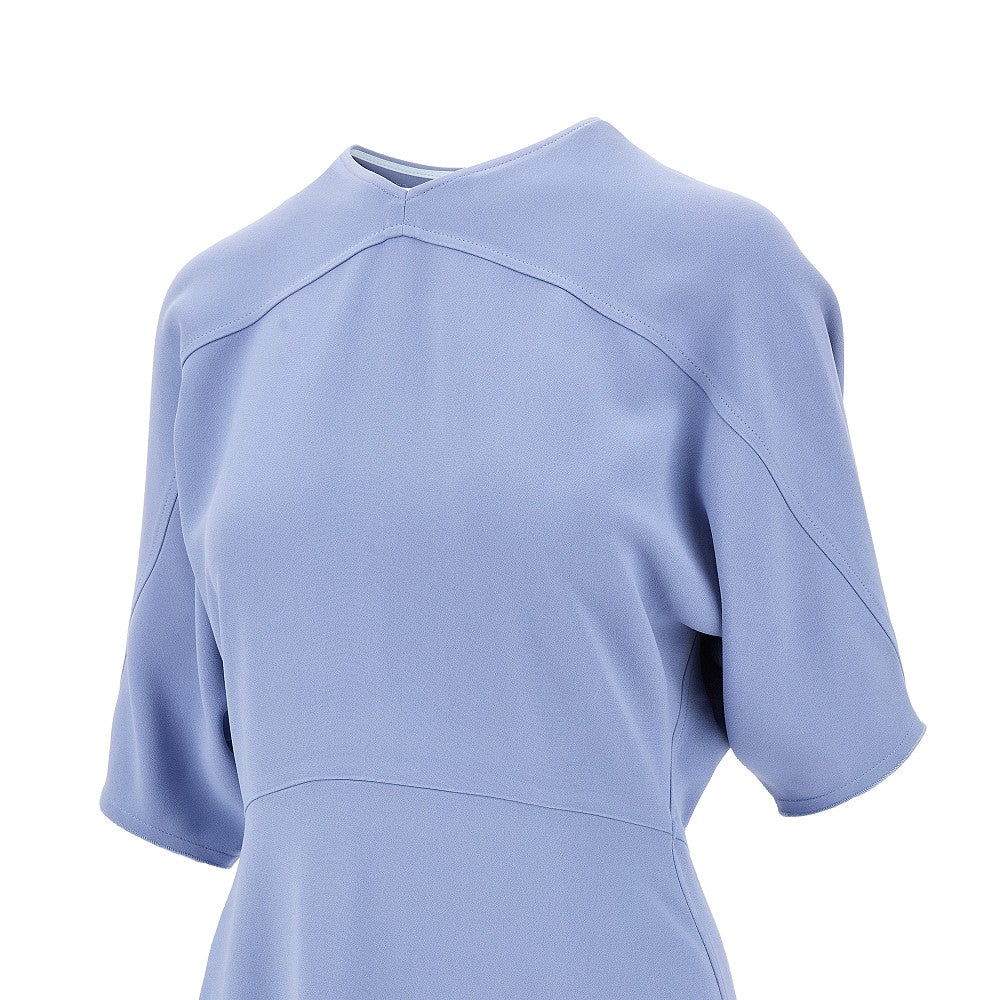 Abito midi in cady con maniche Dolman