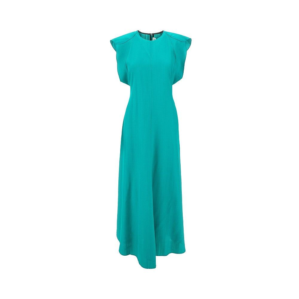 Petal sleeves midi dress