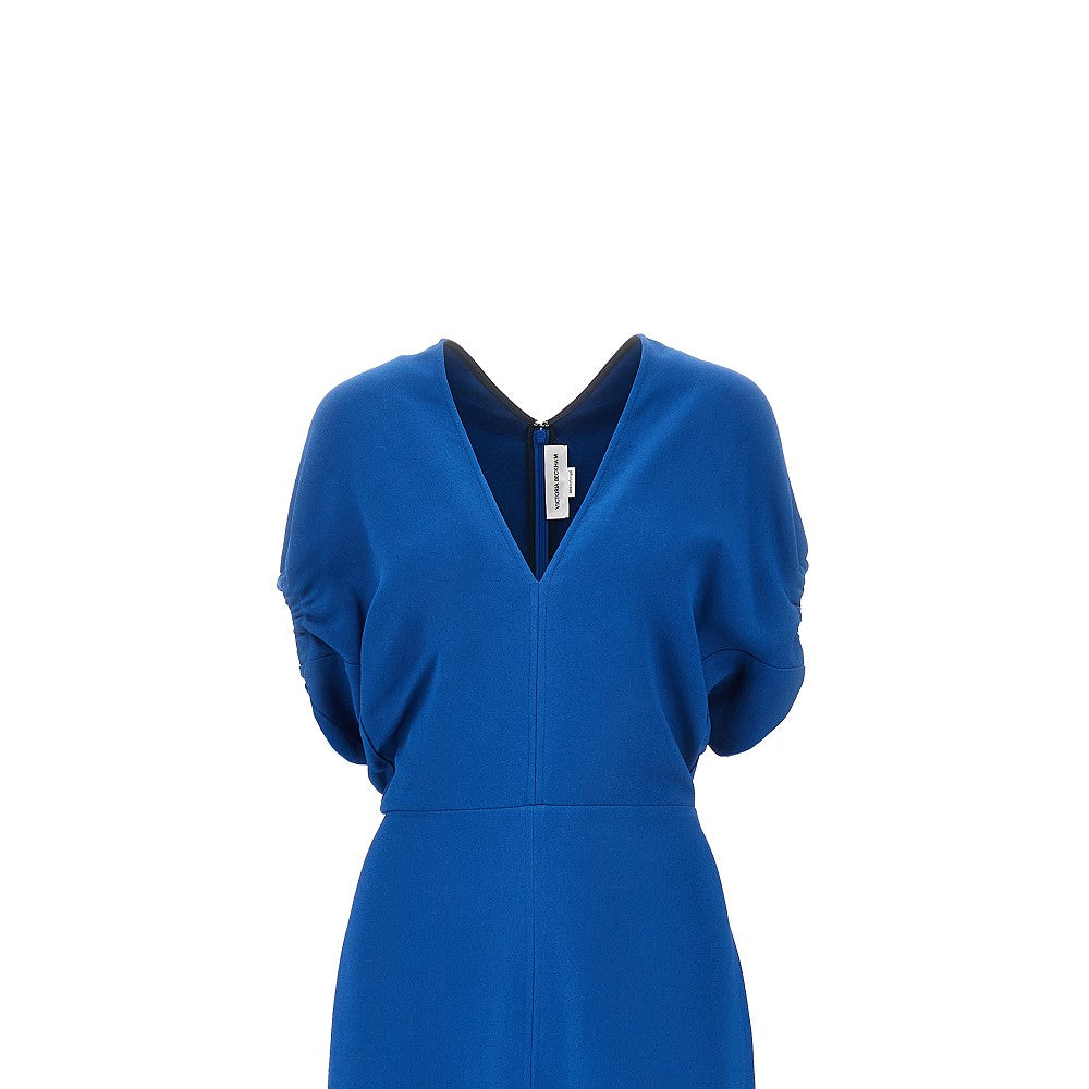 Abito midi con maniche blusanti