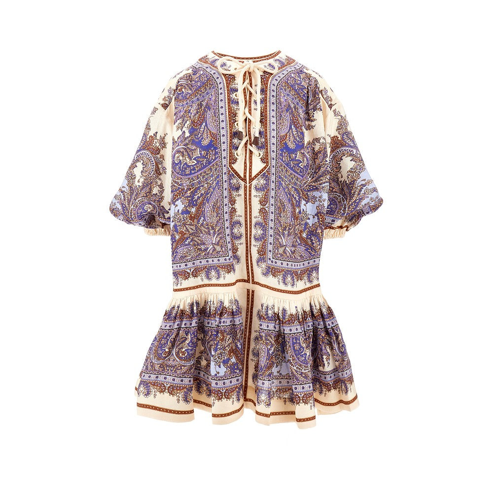 'Ottie' linen mini dress