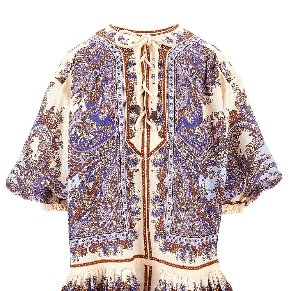 'Ottie' linen mini dress