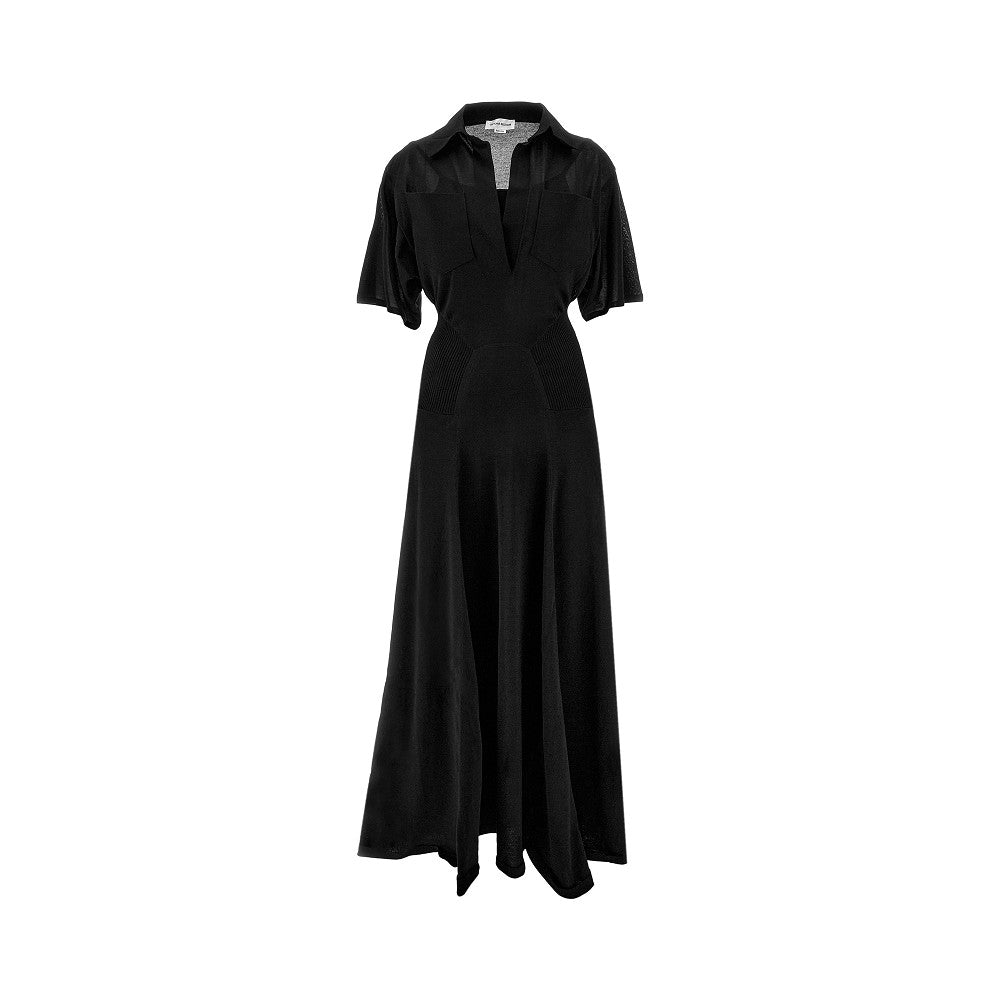 Knitted long dress with bodysuit