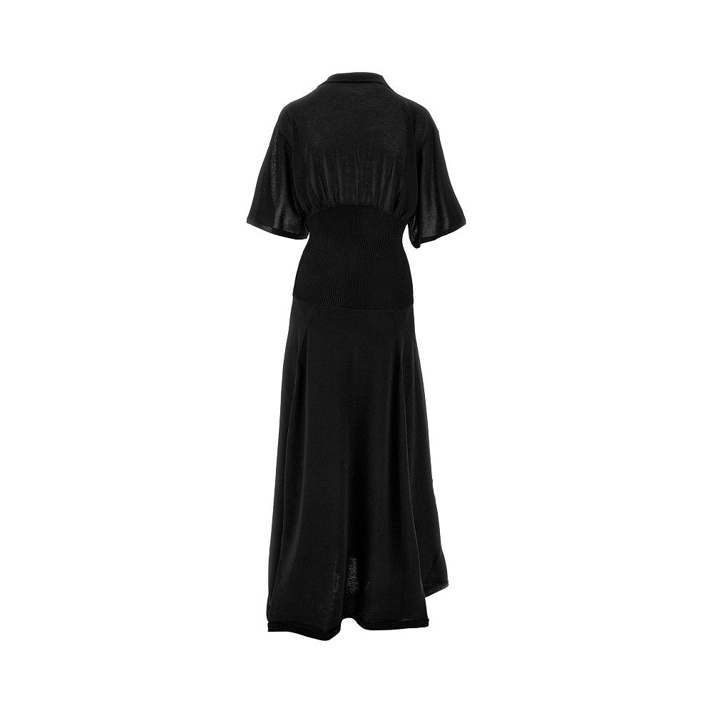 Abito lungo in maglia con body