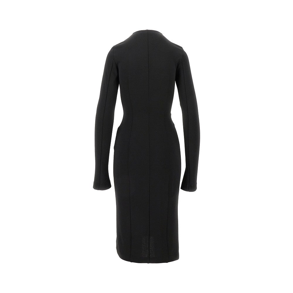 Double zip midi dress