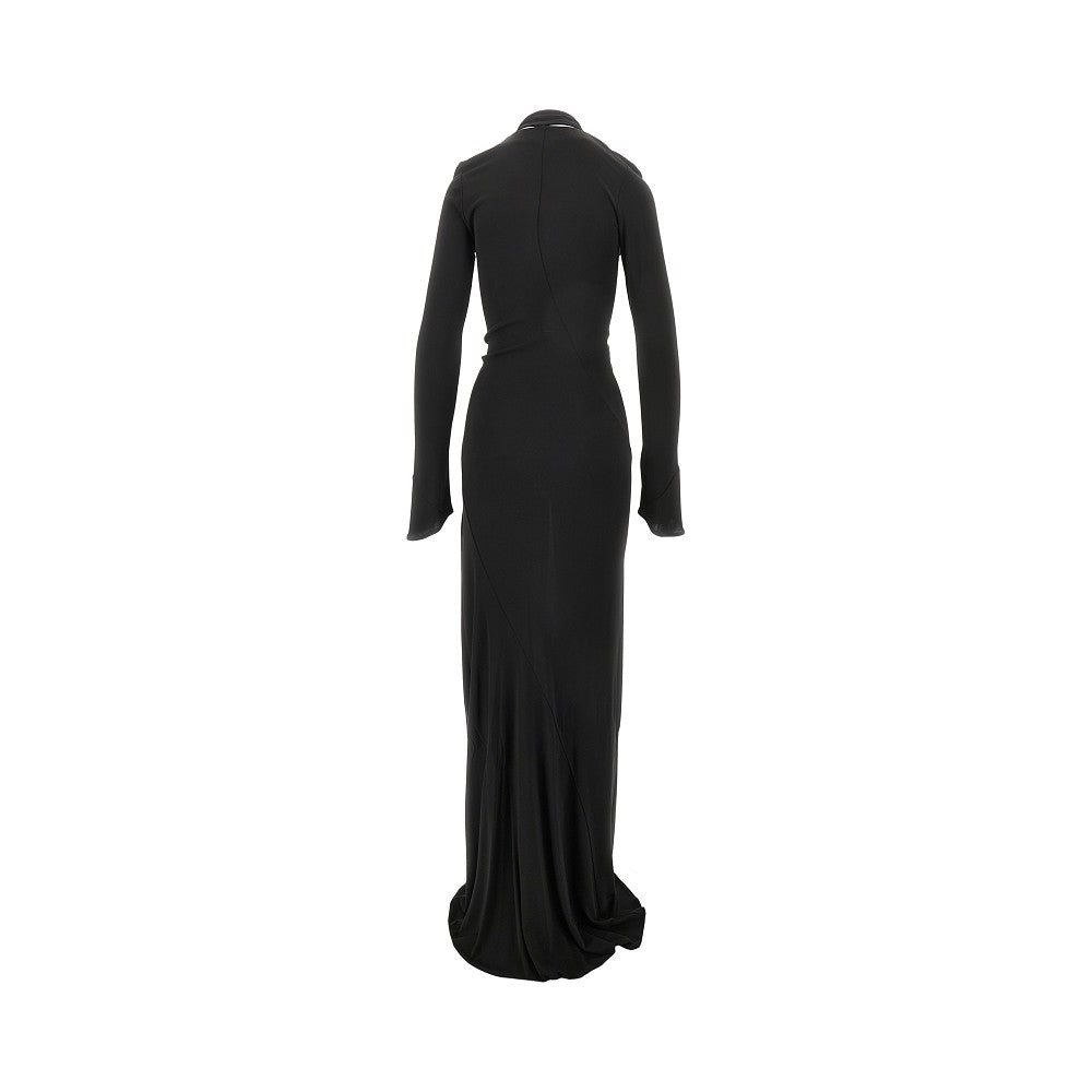Viscose laced long dress