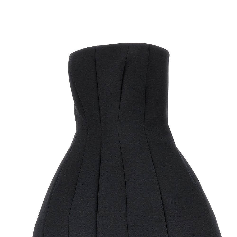 Mini abito bustier in sablé