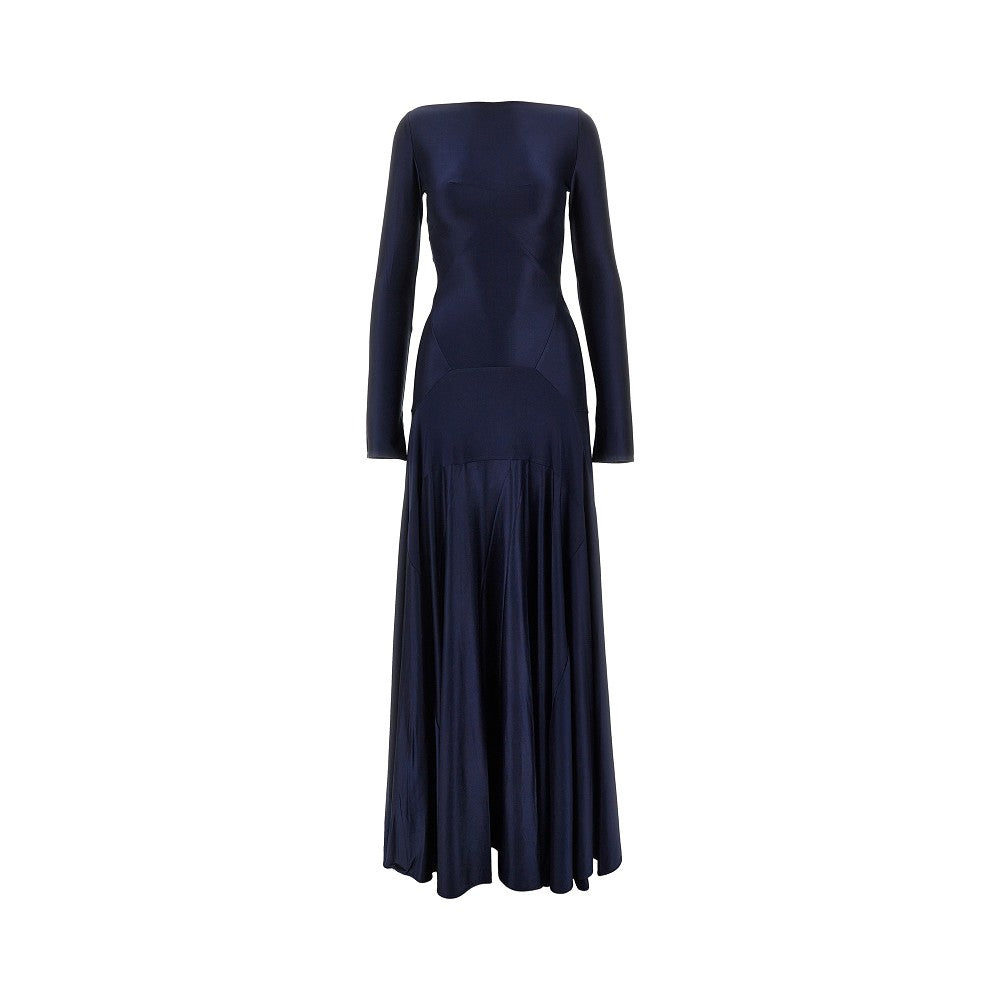 Abito lungo in jersey stretch