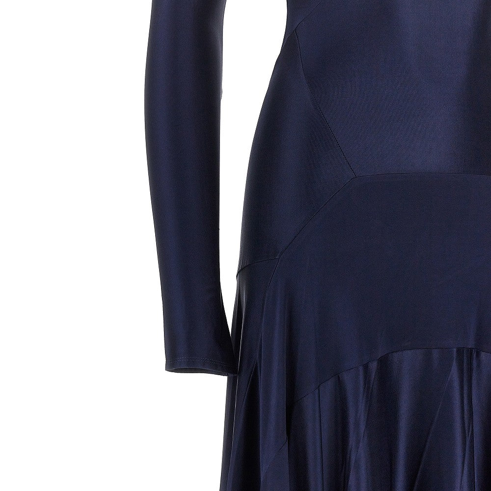 Abito lungo in jersey stretch