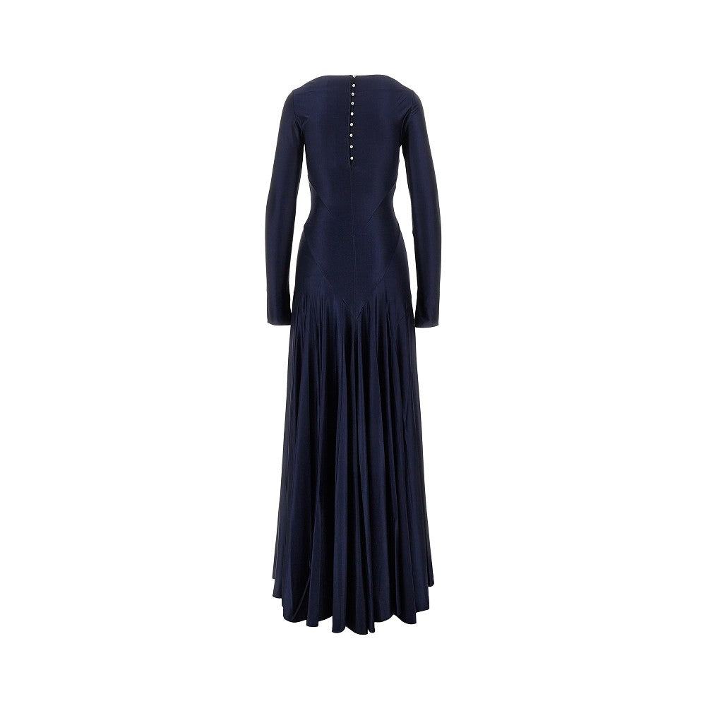Abito lungo in jersey stretch