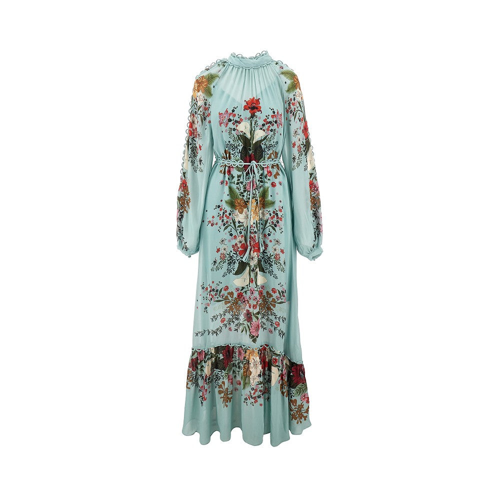 Abito lungo in georgette Beauty Bouquet