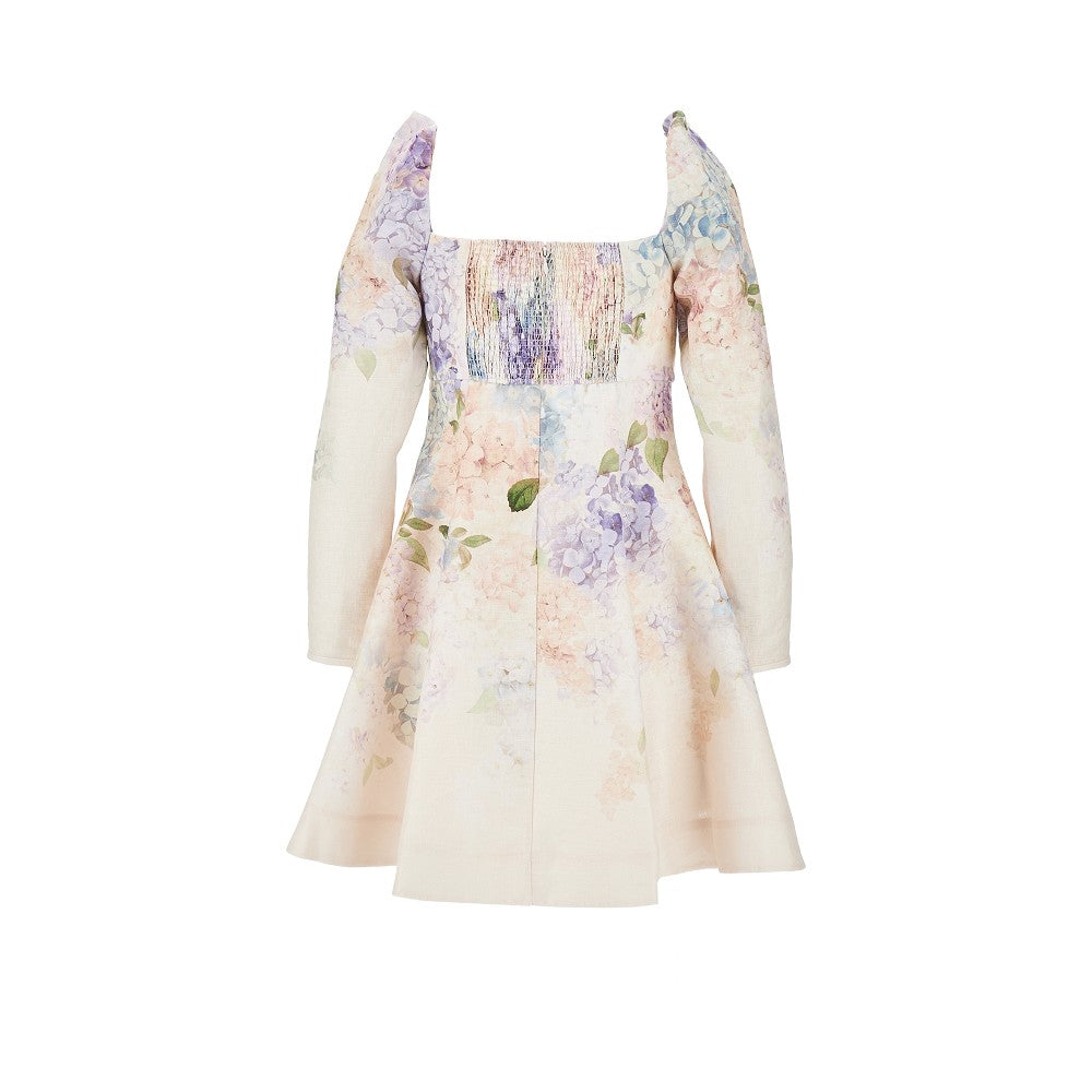dawning mini dress Dawning' linen mini dress ZIMMERMANN – RBoutique