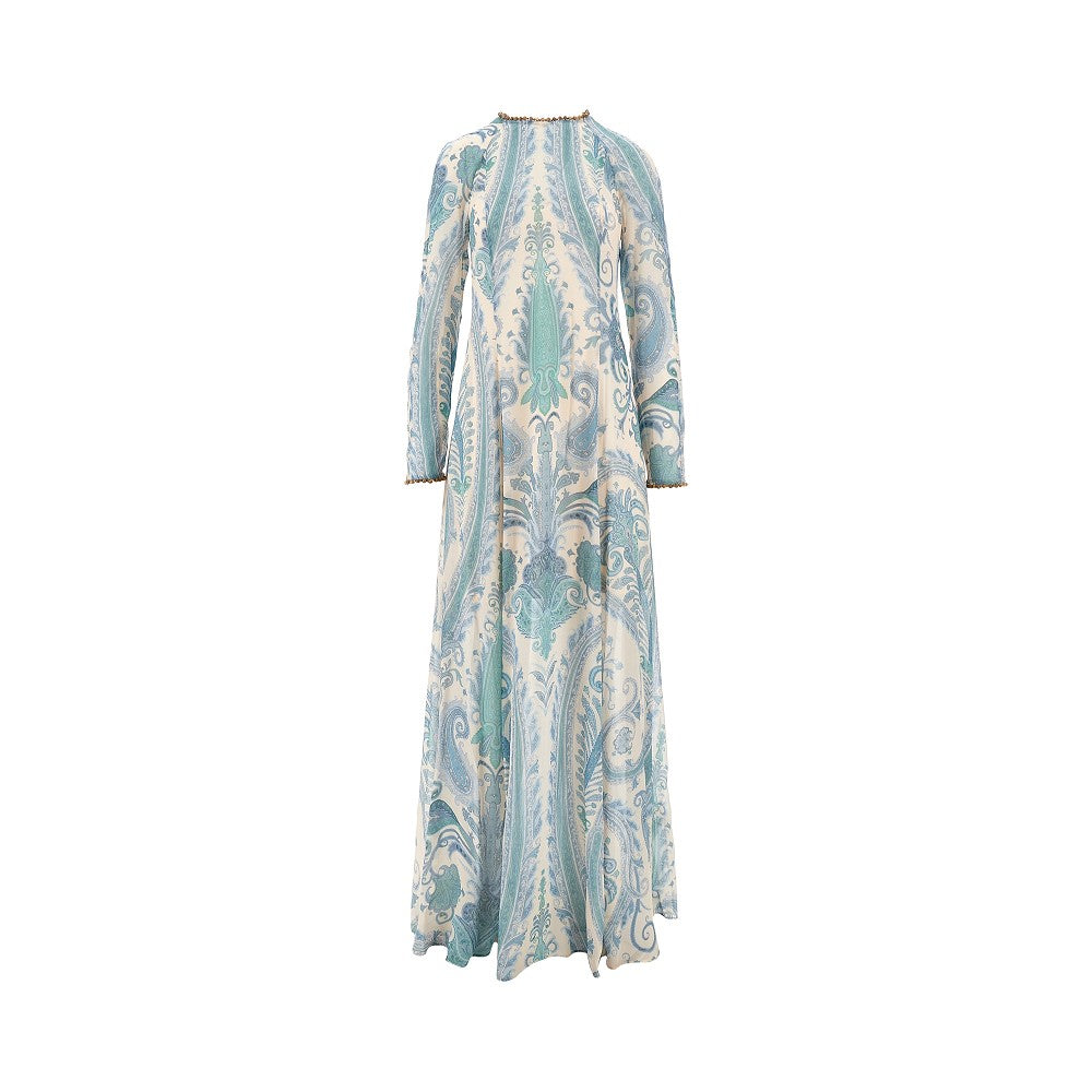 'Illuminate' long chiffon dress