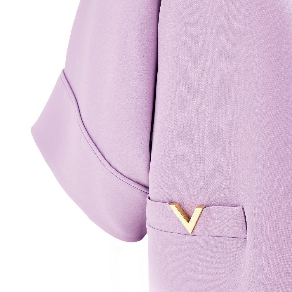 Mini abito in Cady Couture con dettagli VGold