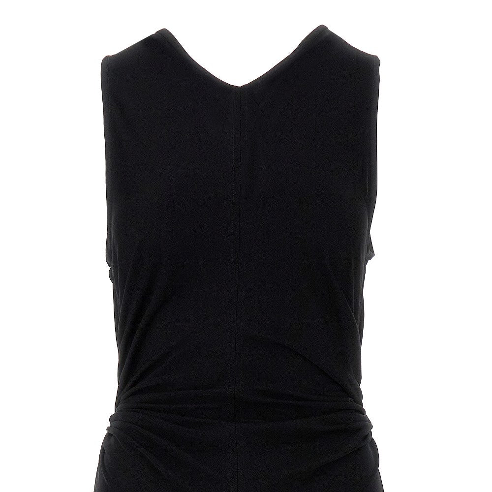 Long jersey dress with Knot ring