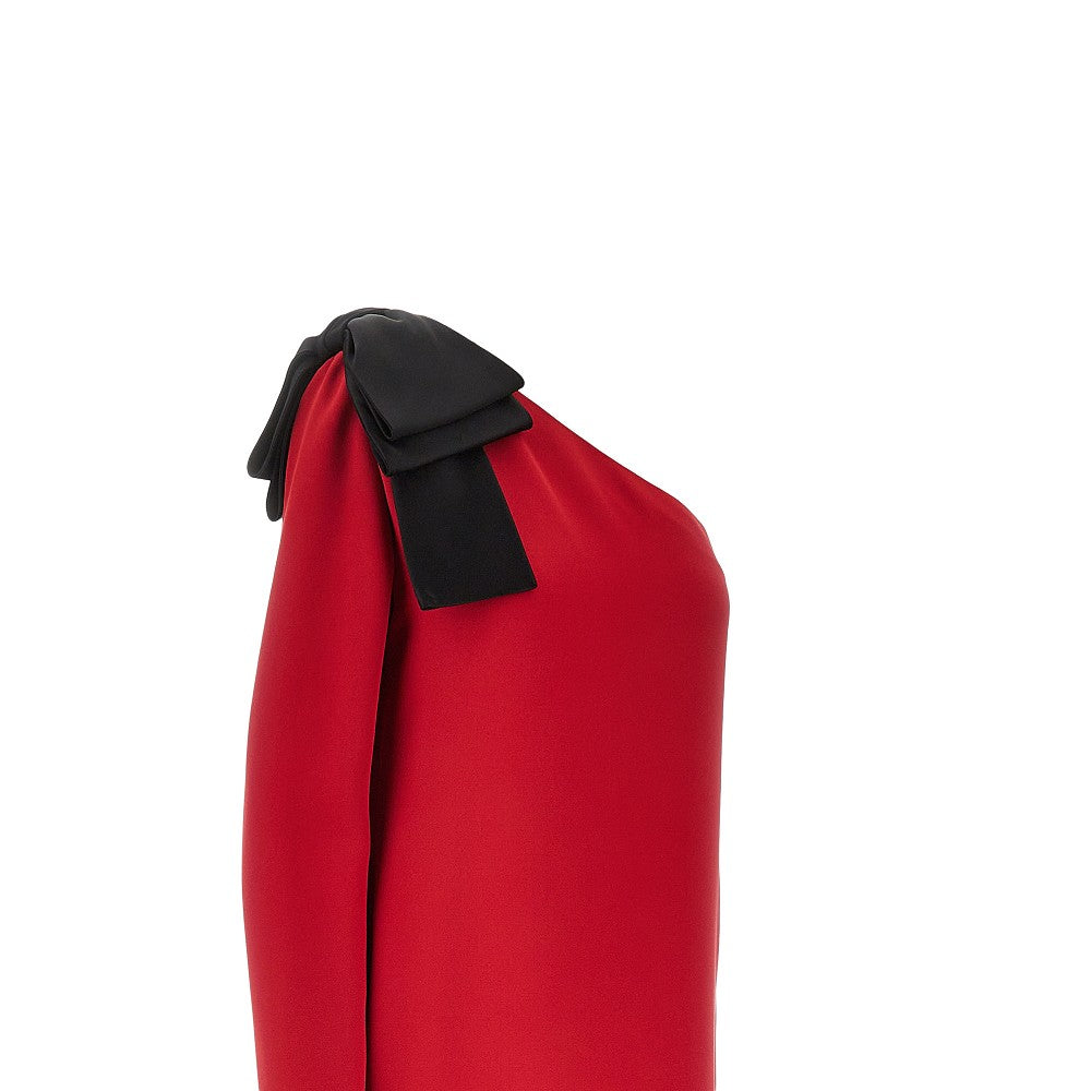 Abito lungo in Cady Couture con fiocco