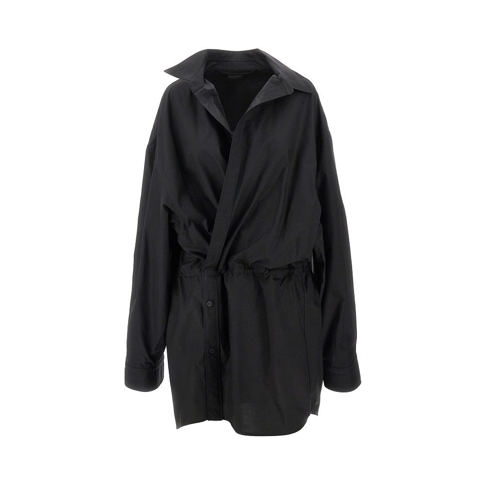 Mini abito camicia in popeline