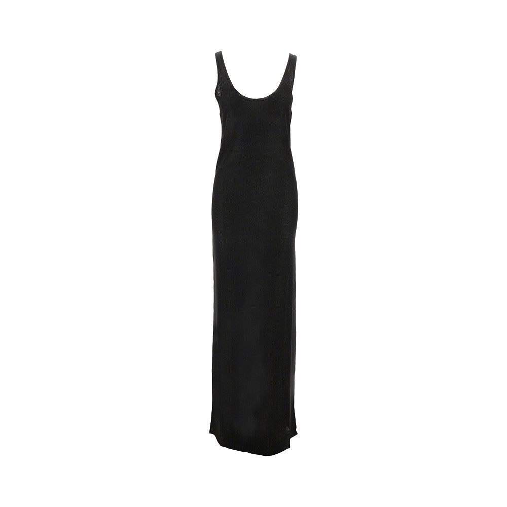 Abito lungo in maglia lurex