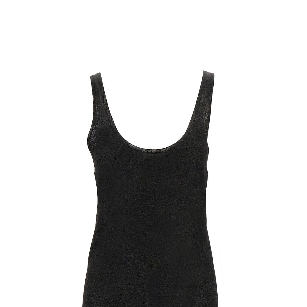 Abito lungo in maglia lurex