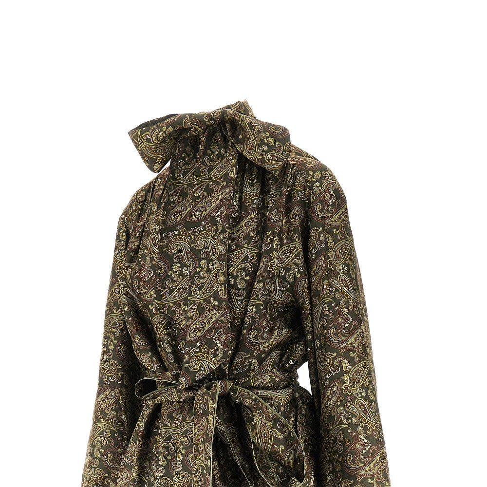 Mini abito in seta stampa Paisley