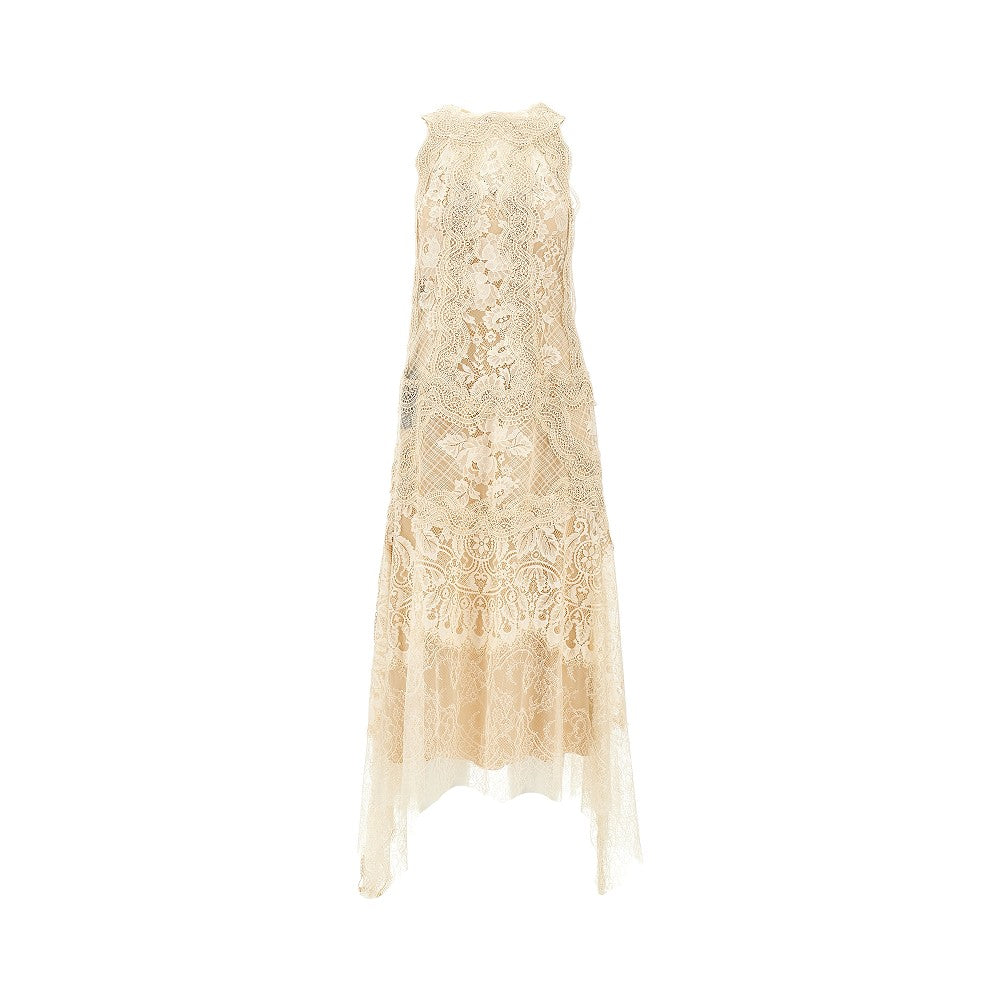 Abito midi in pizzo