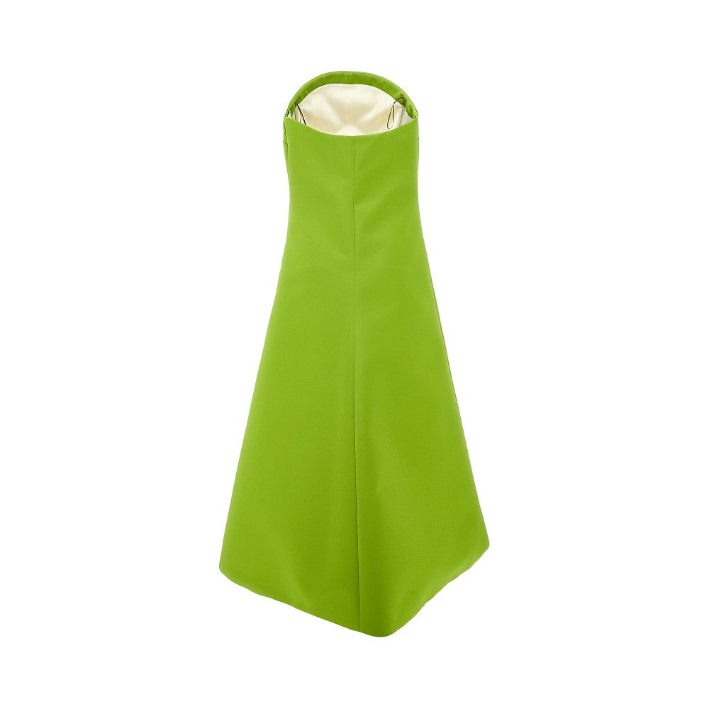 Satin flared dress