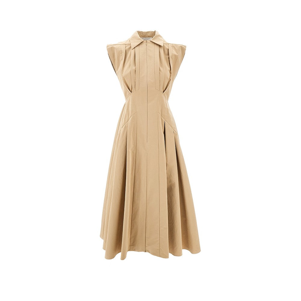 Poplin midi dress