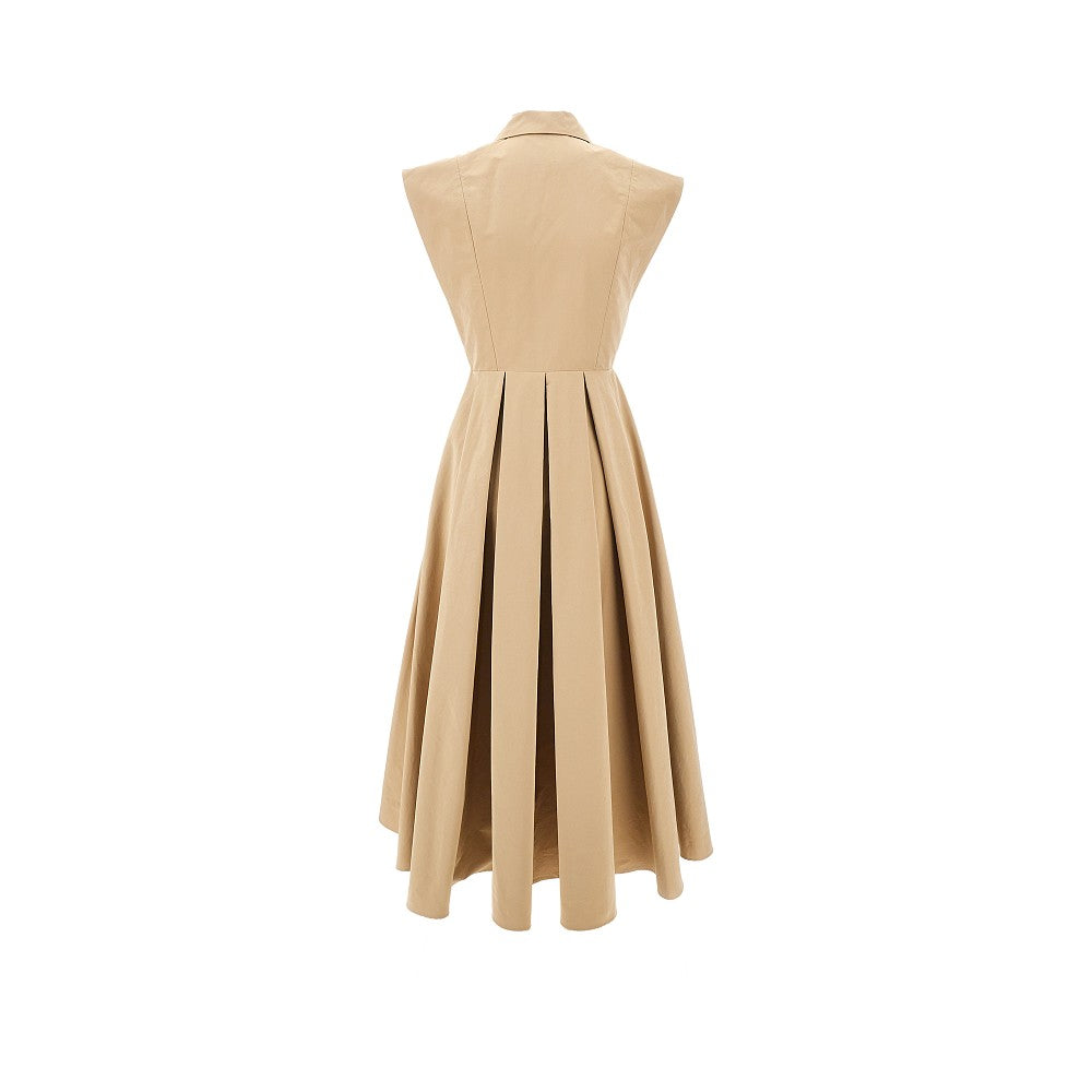 Poplin midi dress