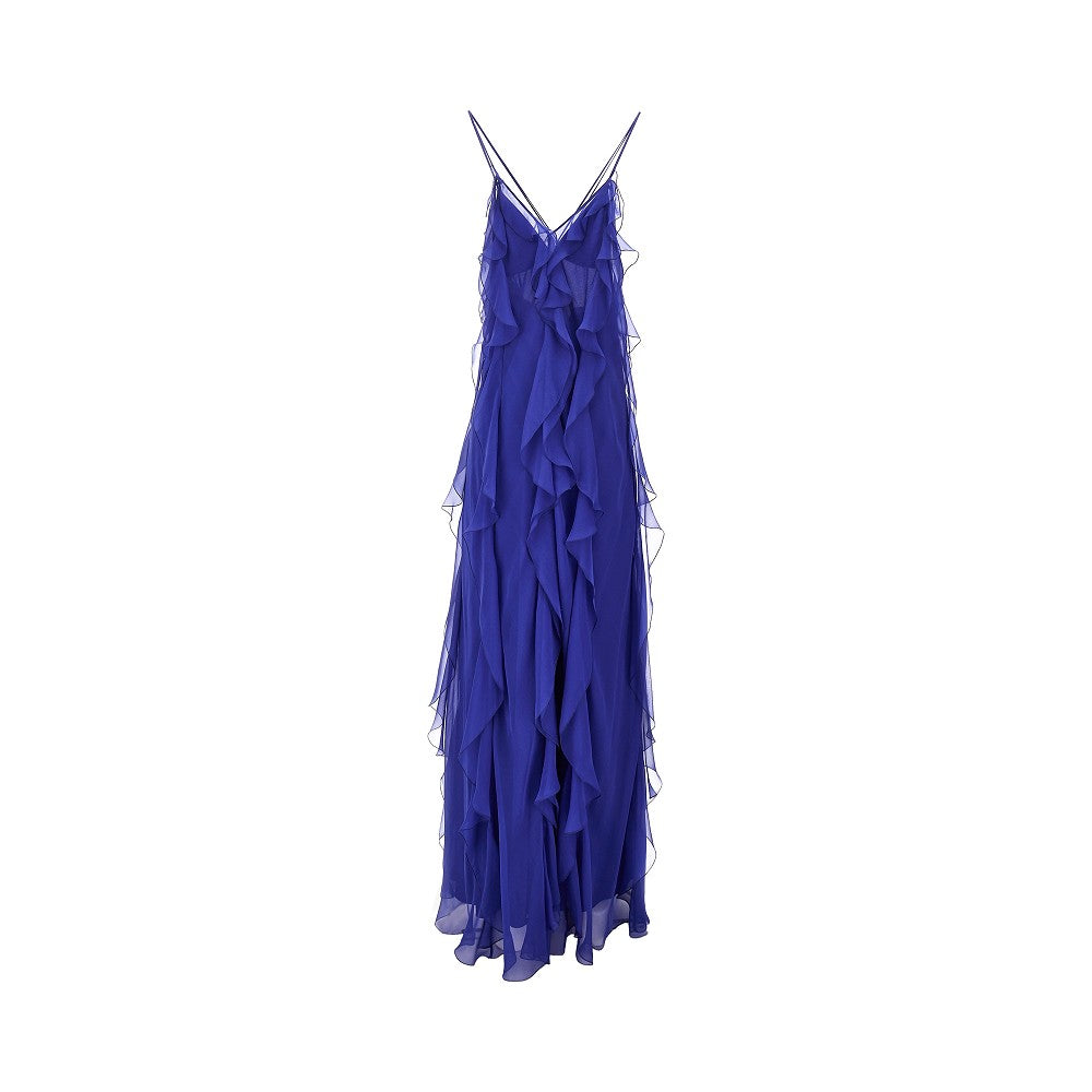Abito in chiffon con ruches