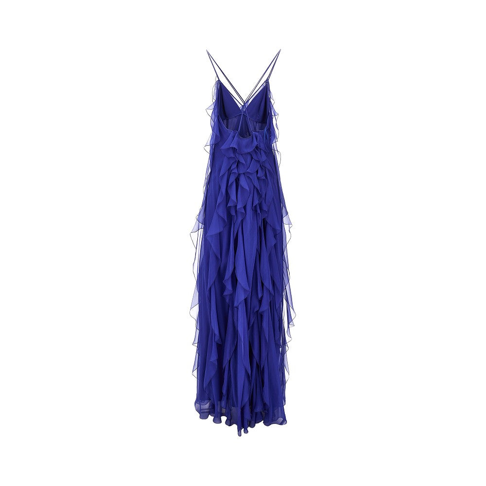 Abito in chiffon con ruches