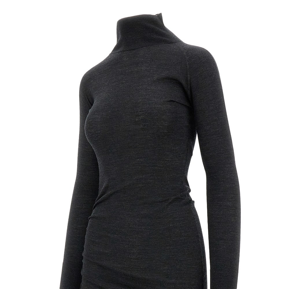 Abito midi drappeggiato in maglia