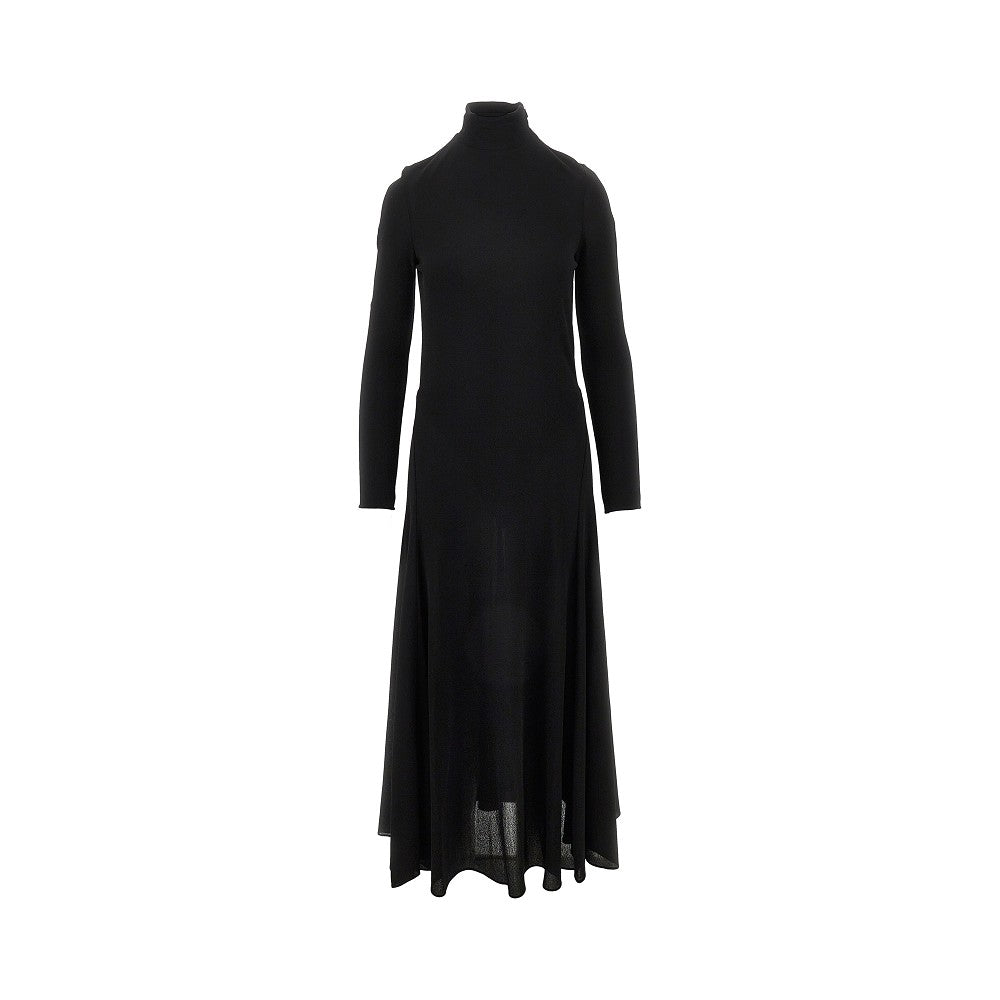 Abito midi in viscosa con cuore cut-out