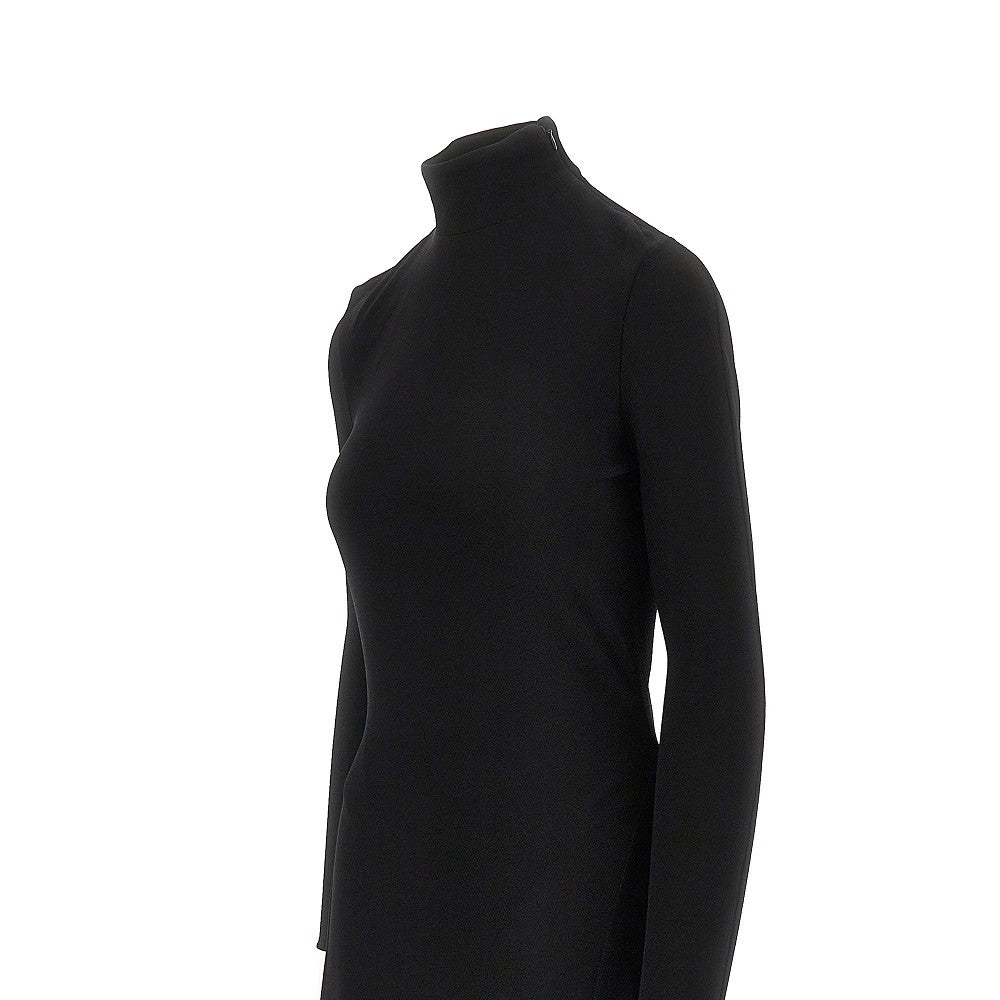 Abito midi in viscosa con cuore cut-out