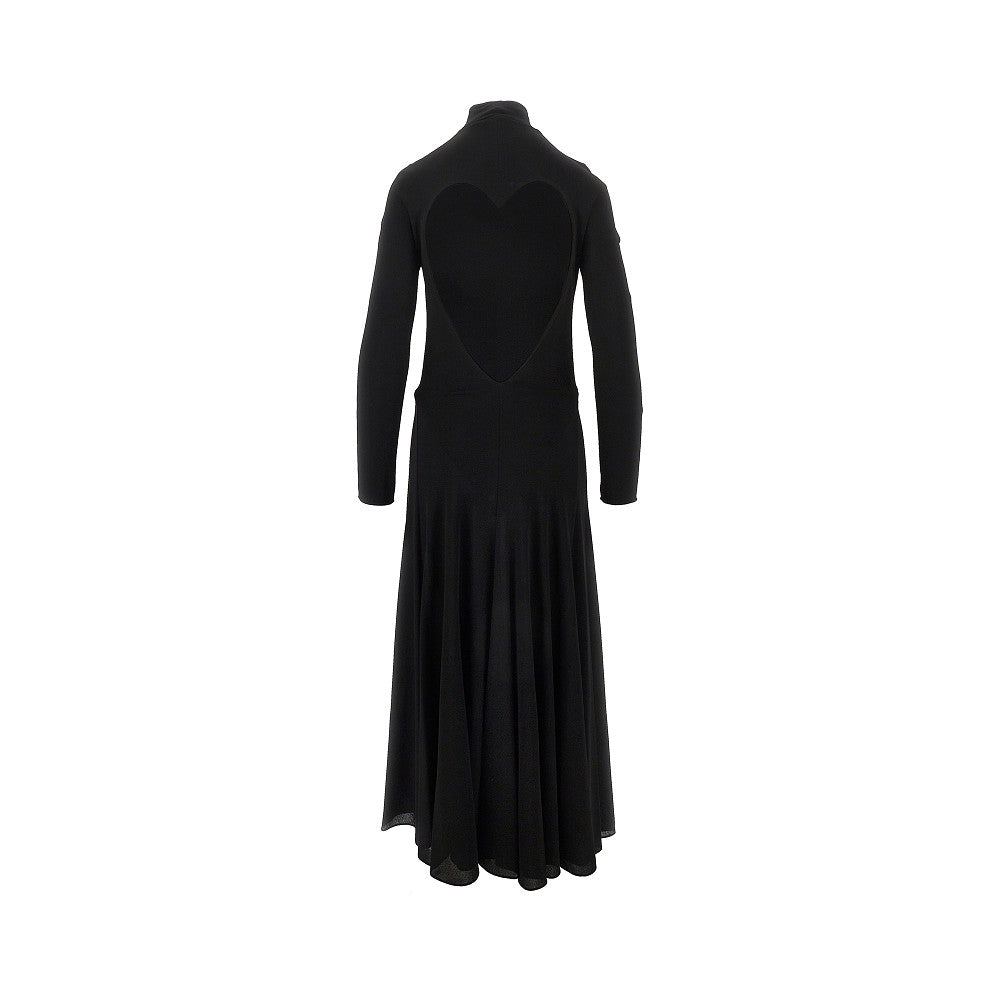 Abito midi in viscosa con cuore cut-out