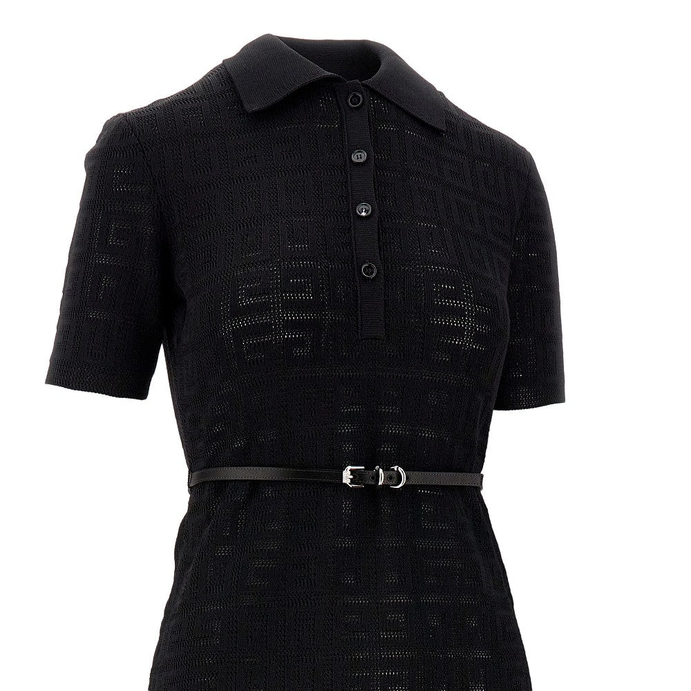 4G jacquard knit 'Voyou' midi dress