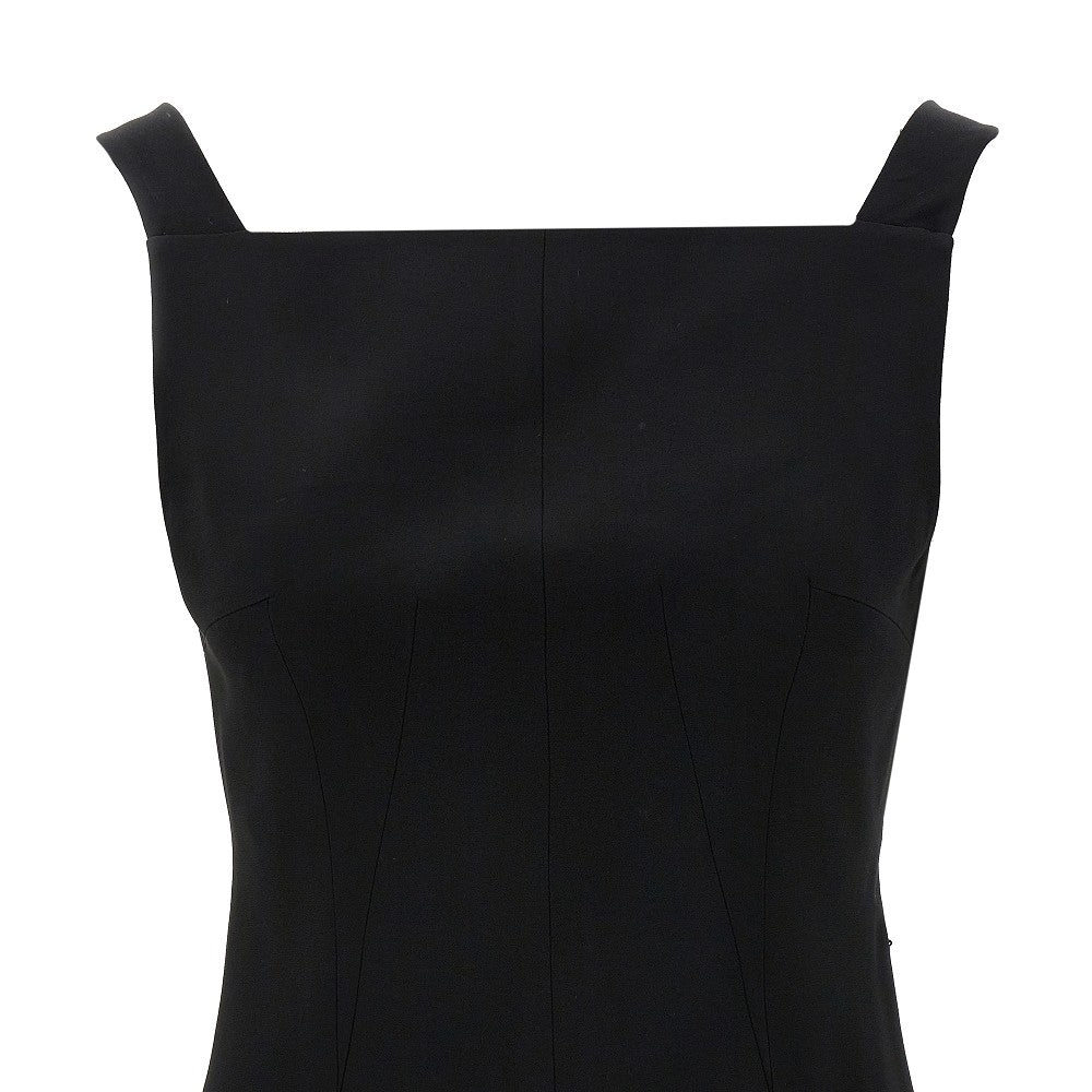 Mini abito in crepe envers satin