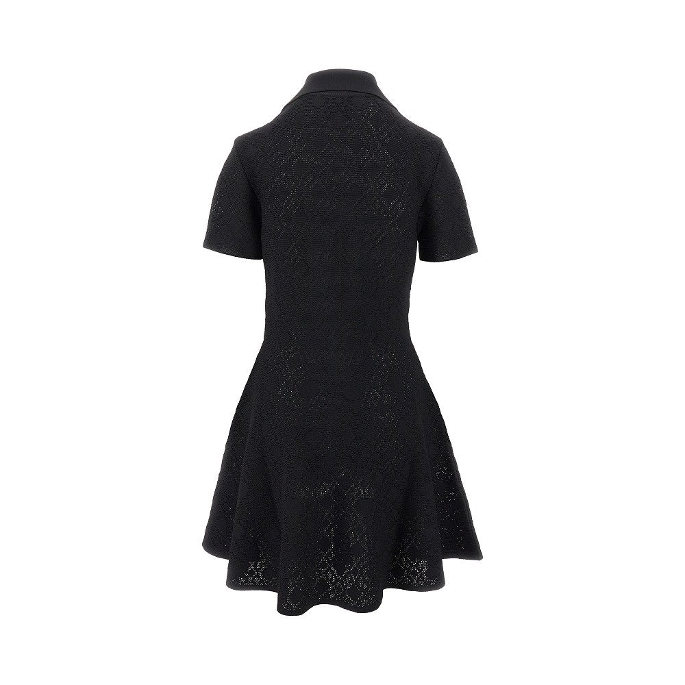 Monogram 72 jacquard knit midi dress