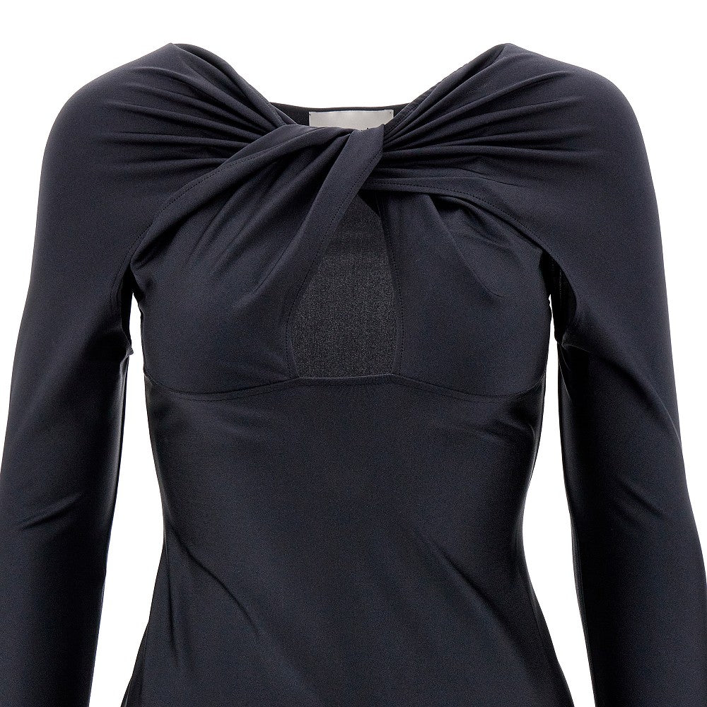 Mini abito in jersey con cut-out